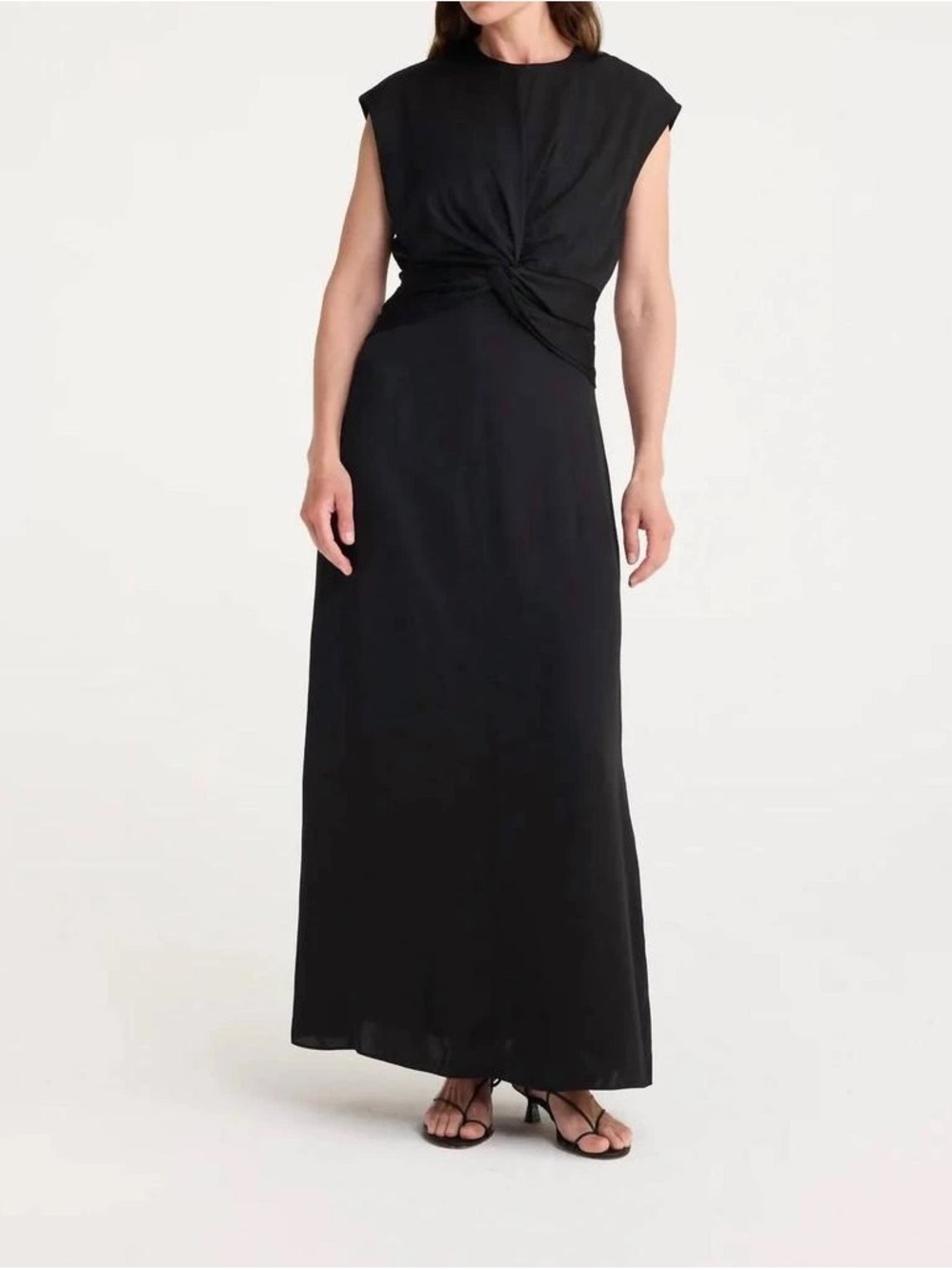 ROHE Draped Luxury Black Dress Size 36